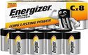 C Energizer Alkaline Power batterijen, 8 stuks exclusief Amazon