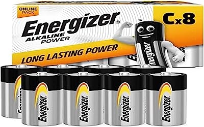 C Energizer Alkaline Power batterijen, 8 stuks exclusief Amazon