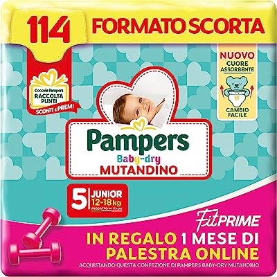 Pampers Baby Dry  luiers maat 1 & maat 5 - 114 stuks