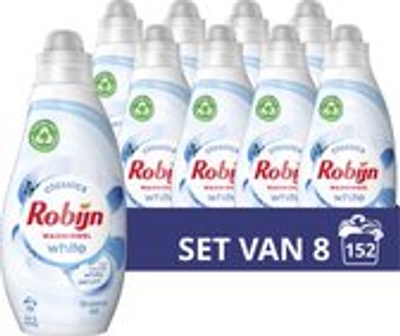 Robijn Stralend Wit Vloeibaar wasmiddel witte was - 152 wasbeurten