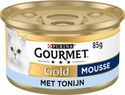 Gourmet Gold Mousse - kattenvoer natvoer - Tonijn - 24 x 85 gr - natvoer katten