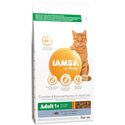 IAMS for Vitality Adult met Tonijn - 3 kg - kattenbrokken