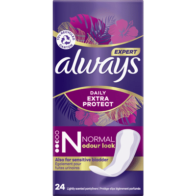 Always Dailies Extra Protect Inlegkruisjes Normal 24 Stuks