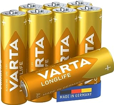 Varta Longlife AA Mignon LR06 Alkaline Batterijen - 8 stuks