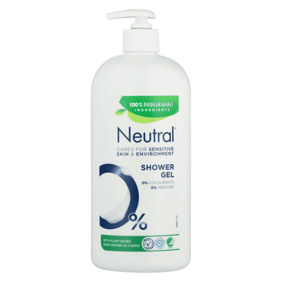 Neutral 0% Milde Showergel - 0% parfum & 0% kleurstoffen - 900 ml