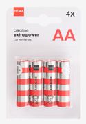 HEMA AA alkaline extra power batterijen - 4 stuks