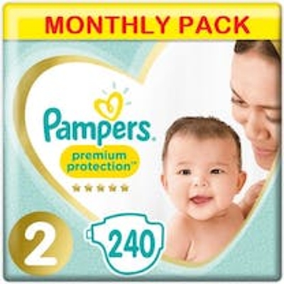 Pampers Premium Protection  luiers maat 2 - 240 stuks