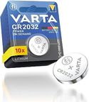 VARTA Batterijen Knoopcellen CR2032, verpakking van 10, Power on Demand, Lithium, 3V, kindveilige verpakking, voor Smart Home apparaten, autosleutels [Exclusief bij Amazon]