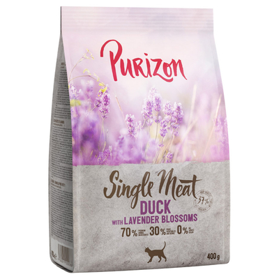 Purizon Single Meat Eend met Lavendelbloesem Kattenvoer - 400 g - kattenbrokken