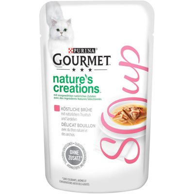 Megapack Gourmet Soup 32 x 40 g - Tonijn & Ansjovis (32 x 40 g) - natvoer katten