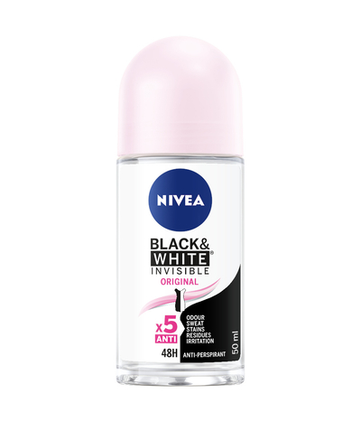 NIVEA Deo Roll-On Black&White Clear Female 50 ml