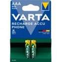 Varta AAA (HR03) Recharge Accu Phone batterijen / 800 mAh - 2 stuks