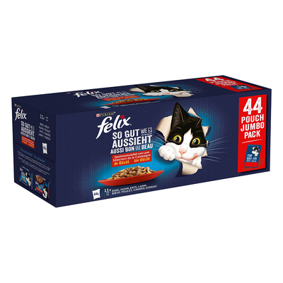 88x85g Vlees selectie Felix Elke Dag Feest Kattenvoer - natvoer katten