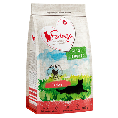 Probeerprijs! Feringa Koudgeperst voer - Kalkoen (400 g) - kattenbrokken