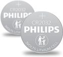 Philips knoopcelbatterij CR2032 - 2 stuks