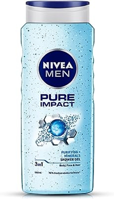 Nivea Pure Impact Shower Gel, 500 ml