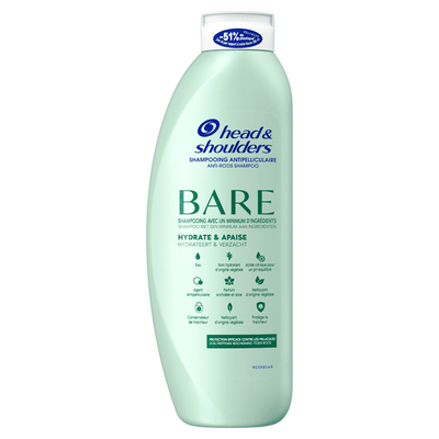 Head & Shoulders Bare Hydrateert & Verzacht Anti-roos Shampoo 400ML
