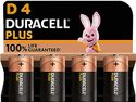 Duracell - Plus D Alkaline batterijen 1,5 volt LR20 MN1400 - 4 stuks