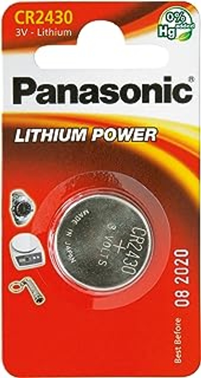 Panasonic CR2430 3 V Lithium Coin Cell Batterij - 1 stuks