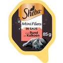 Sheba Mini filets in saus rund & kalkoen 85 g - natvoer katten