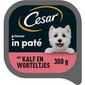 Cesar Primeur in pat kalf en worteltjes 300 g - natvoer honden
