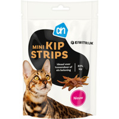 AH Mini kipstrips 45 g - kattenbrokken