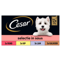 Cesar Maaltijdzakjes in saus multipack 12 x 100 g - natvoer honden