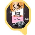 Sheba Saucelovers in saus zalm 85 g - natvoer katten