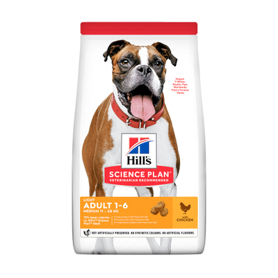 Hill's Science Plan - Canine Adult Light - Medium - Chicken 2,5 kg - hondenbrokken