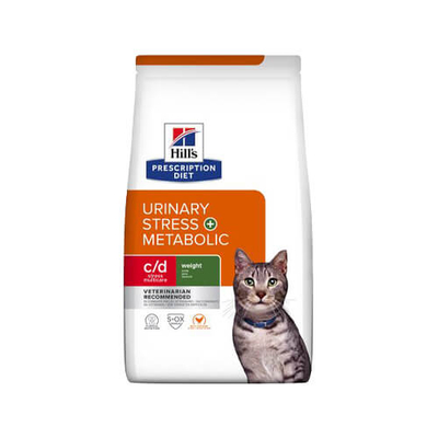 Hill's - c/d Urinary Stress + Metabolic - Feline - 2 x 3 kg - kattenbrokken