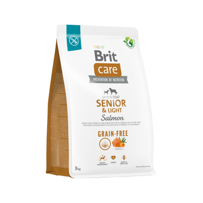 Brit Care Dog Grain-Free Senior Zalm - Hondenvoer - 3 kg
