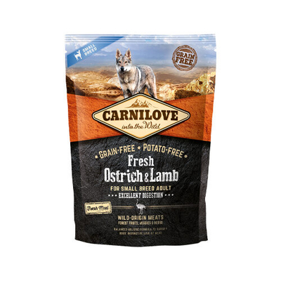 Carnilove Fresh - Struisvogel & Lam - Small Breed - 1,5 kg - hondenbrokken