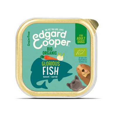 Edgard & Cooper Biologisch Adult - Vis - 17 x 100 g kuipjes - natvoer honden
