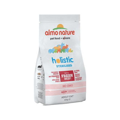 Almo Nature - Sterilised - Droogvoer - 400 gram - Rundvlees & Rijst - kattenbrokken