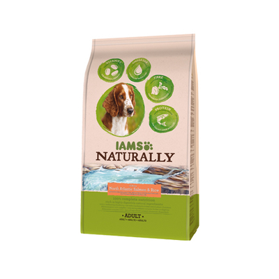 IAMS Naturally Dog - Salmon & Rice - 2,7 kg - hondenbrokken
