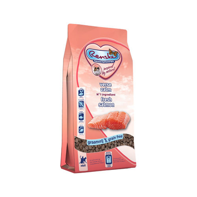 Renske Kat Super Premium Droogvoer - Zalm - 400 gram - kattenbrokken