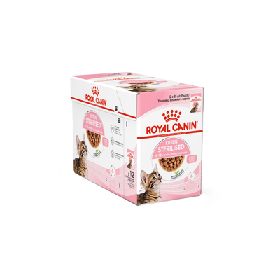 Royal Canin Kitten Sterilised in Gravy - Maaltijdzakje - 12 x 85 g - natvoer katten