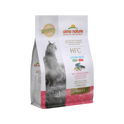 Almo Nature HFC Adult Sterilised Kattenvoer - Zalm - 300 g - kattenbrokken