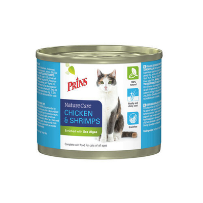 Prins NatureCare Cat - Chicken & Shrimps - 6 x 200 g - natvoer katten