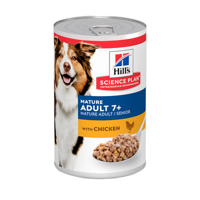Hill's Science Plan Mature/Adult - Medium - Chicken - Blik 12 x 370 g - natvoer honden