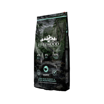 Riverwood Puppy Hondenvoer - Kalkoen & Eend met Fazant - 2 kg - hondenbrokken