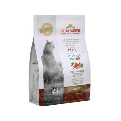 Almo Nature HFC Adult Sterilised Kattenvoer - Rundvlees - 300 g - kattenbrokken