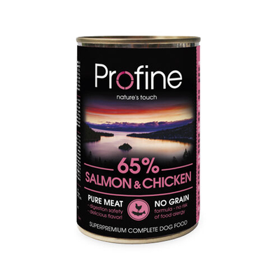 Profine Pure Meat - Hondenvoer - Zalm - 6 x 400 gr - natvoer honden
