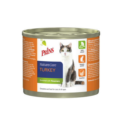 Prins NatureCare Cat - Turkey - 6 x 200 g - natvoer katten