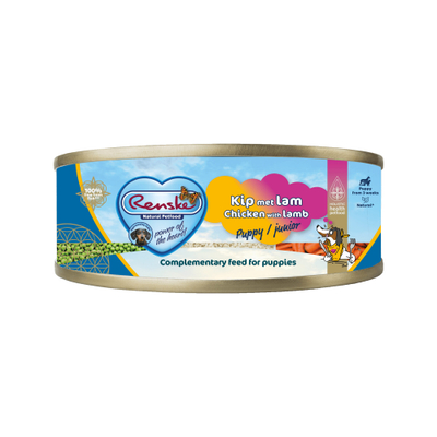 Renske Vers Hondenvoer - Blik - Kip met Lam - 24 x 95 g - natvoer honden