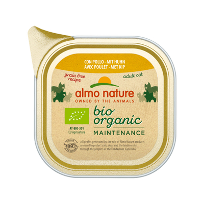 Almo Nature Bio Organic Maintenance - Kip - 19 x 85g - natvoer katten