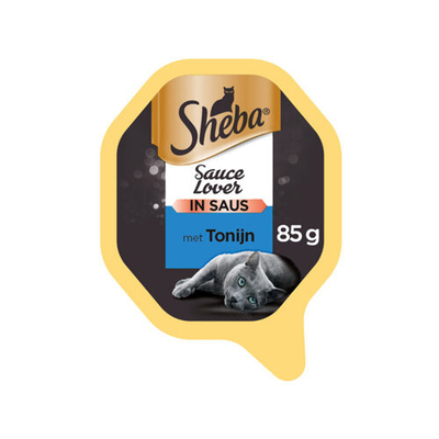 Sheba Sauce Lover Tonijn - 22 x 85 g - natvoer katten