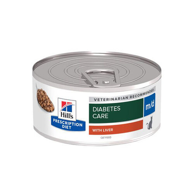 Hill's m/d - Feline blik 24x 156 g - natvoer katten