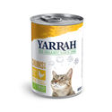 Yarrah - Natvoer Kat Blik Chunks met Kip Bio - 12 x 405 g - natvoer katten
