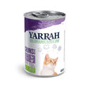 Yarrah - Natvoer Kat Blik Chunks met Kip & Kalkoen Bio - 12 x 405 g - natvoer katten